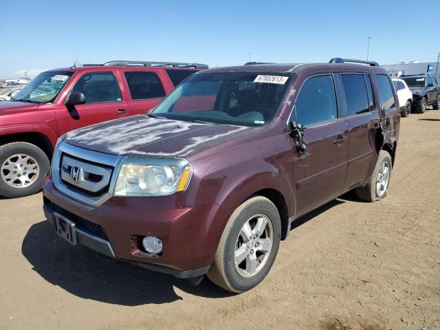 5FNYF48649B039156 - 2009 HONDA PILOT EXL BURGUNDY photo 1