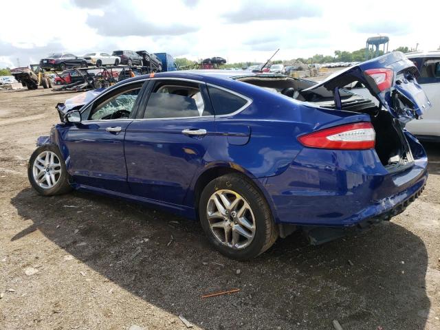 1FA6P0HD4E5380683 - 2014 FORD FUSION SE BLUE photo 2