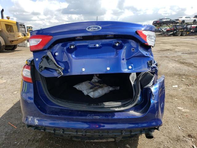 1FA6P0HD4E5380683 - 2014 FORD FUSION SE BLUE photo 6