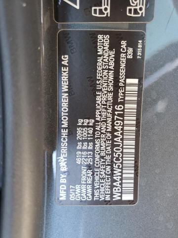 WBA4W5C50JAA49716 - 2018 BMW 430XI GRAY photo 13