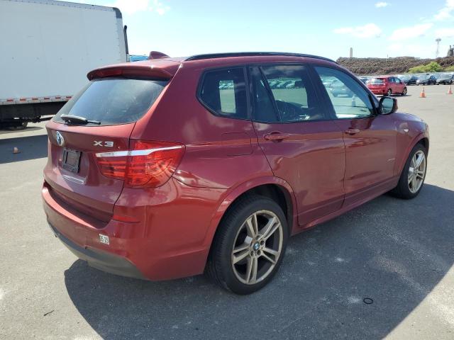 5UXWX9C59D0D06798 - 2013 BMW X3 XDRIVE28I MAROON photo 3