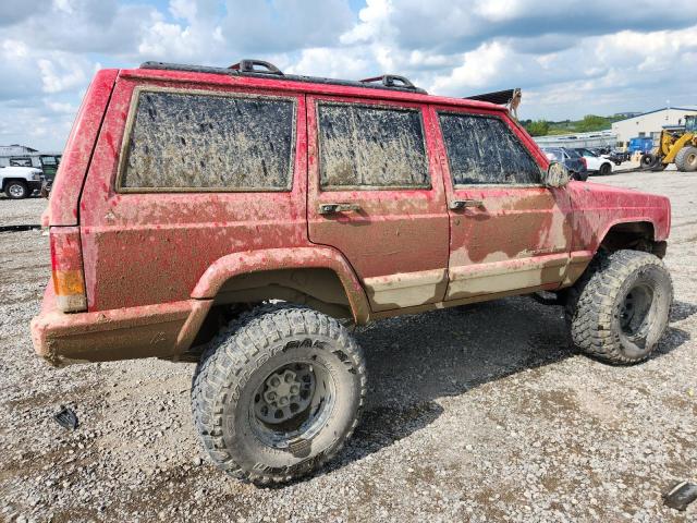 1J4FF68S7XL657026 - 1999 JEEP CHEROKEE SPORT წითელი ფოტო 3