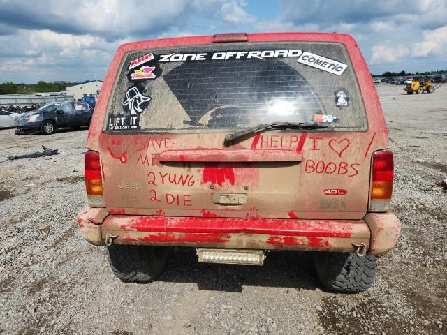 1J4FF68S7XL657026 - 1999 JEEP CHEROKEE SPORT წითელი ფოტო 6