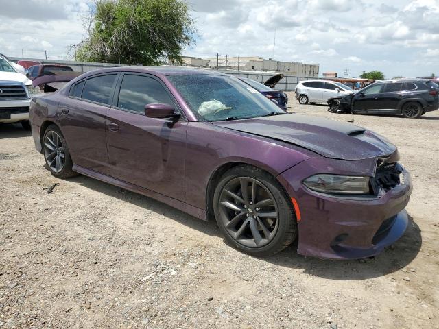 2C3CDXHG4LH154159 - 2020 DODGE CHARGER GT PURPLE photo 4