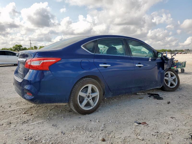 3N1AB7AP8JY290520 - 2018 NISSAN SENTRA S BLUE photo 3