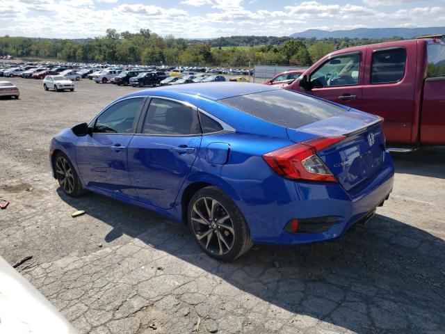 2HGFC2F87KH574783 - 2019 HONDA CIVIC SPORT BLUE photo 2