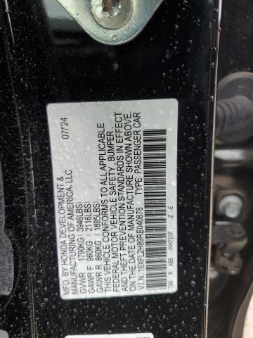 19XFL2H89RE040878 - 2024 HONDA CIVIC SPORT BLACK photo 12