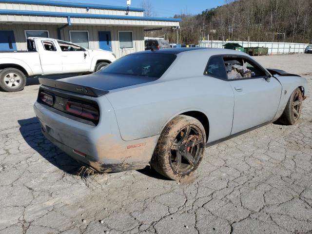 2C3CDZC93MH664377 - 2021 DODGE CHALLENGER SRT HELLCAT GRAY photo 3