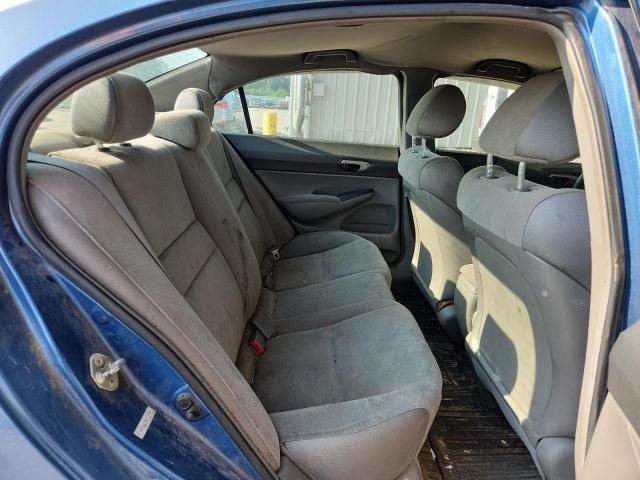 1HGFA16598L016614 - 2008 HONDA CIVIC LX BLUE photo 10