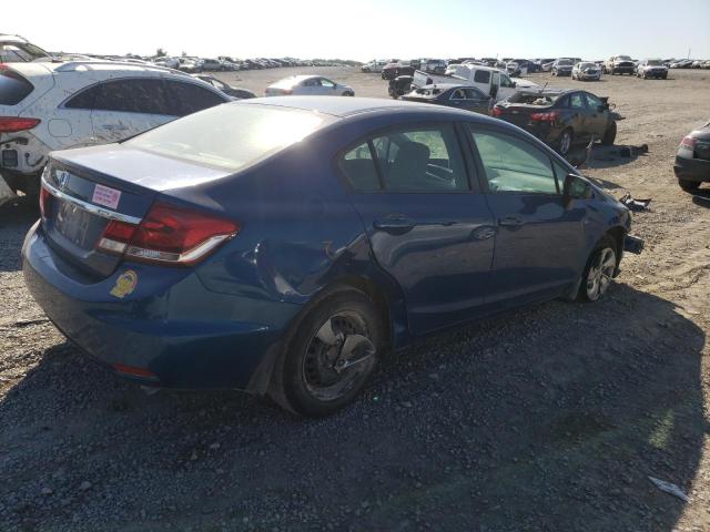 19XFB2F51EE086551 - 2014 HONDA CIVIC LX BLUE photo 3