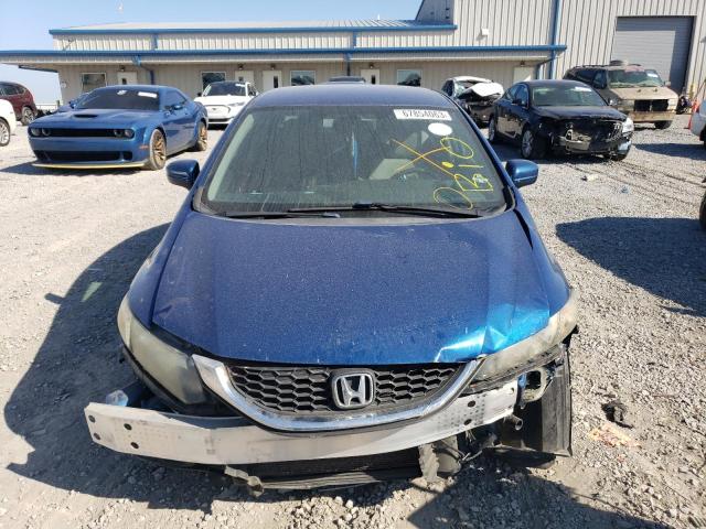 19XFB2F51EE086551 - 2014 HONDA CIVIC LX BLUE photo 5