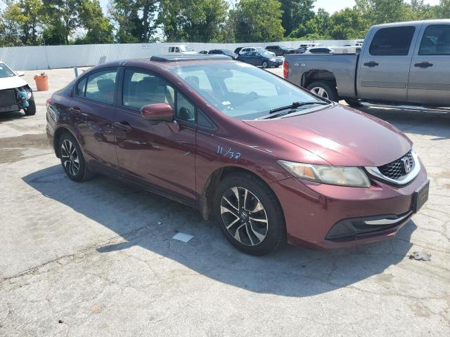 19XFB2F82EE017345 - 2014 HONDA CIVIC EX 红色 照片 4