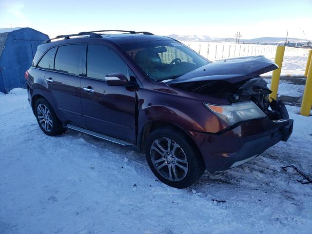 2HNYD284X8H501344 - 2008 ACURA MDX TECHNOLOGY MAROON photo 4