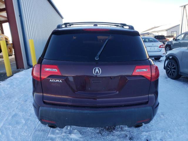 2HNYD284X8H501344 - 2008 ACURA MDX TECHNOLOGY MAROON photo 6