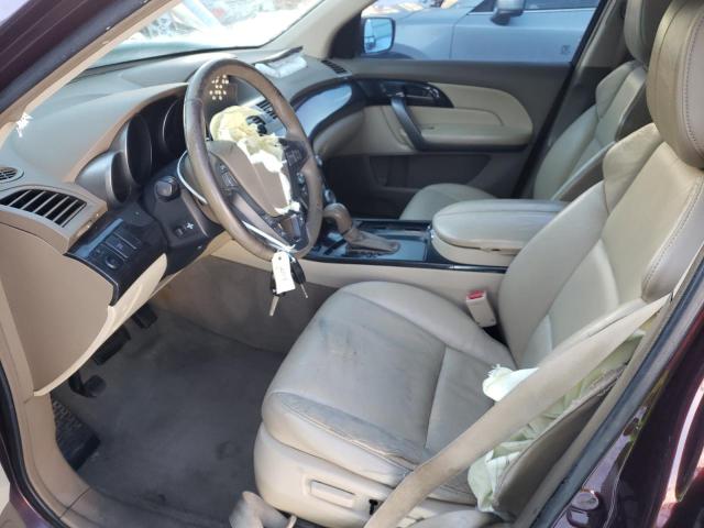 2HNYD284X8H501344 - 2008 ACURA MDX TECHNOLOGY MAROON photo 7