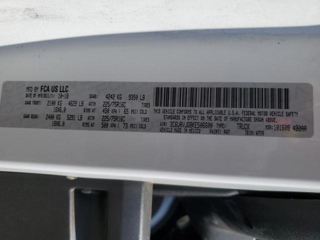 3C6URVJG8KE506600 - 2019 RAM PROMASTER 3500 HIGH თეთრი ფოტო 13