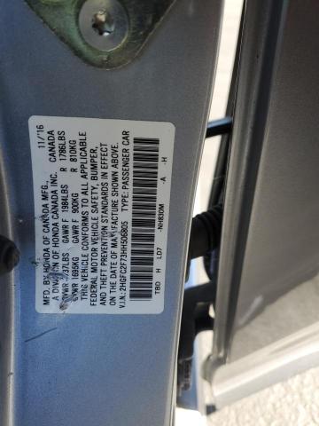 2HGFC2F73HH506805 - 2017 HONDA CIVIC EX SILVER photo 12