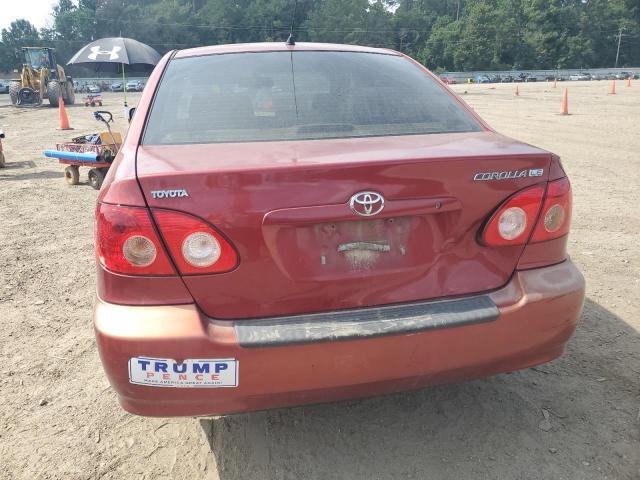 1NXBR32E85Z349640 - 2005 TOYOTA COROLLA CE RED photo 6