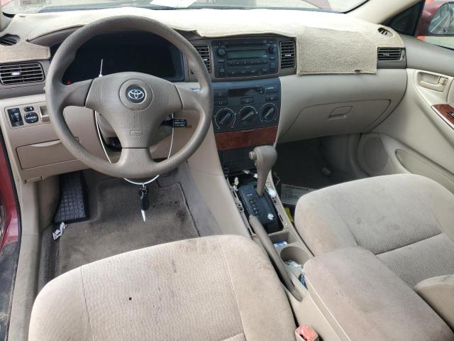 1NXBR32E85Z349640 - 2005 TOYOTA COROLLA CE RED photo 8