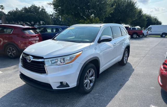 5TDJKRFH9FS221263 - 2015 TOYOTA HIGHLANDER XLE WHITE photo 2