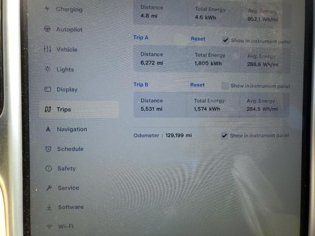 5YJSA1E14GF125026 - 2016 TESLA MODEL S Черный фото 9