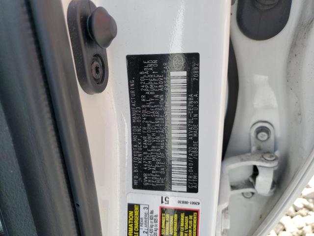 4T1C11AK7PU818016 - 2023 TOYOTA CAMRY LE WHITE photo 12