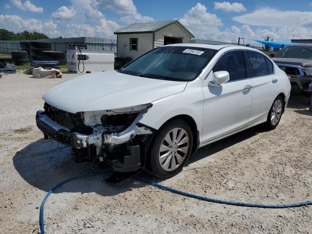 1HGCR2F88EA178690 - 2014 HONDA ACCORD EXL WHITE photo 1