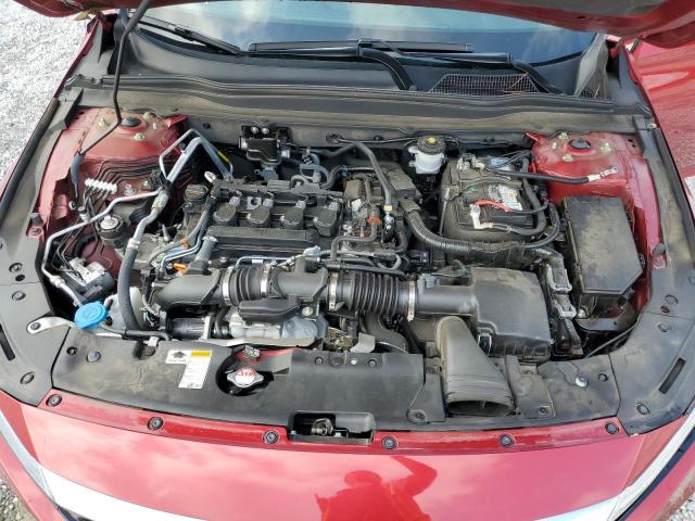 1HGCV1F59MA013922 - 2021 HONDA ACCORD EXL RED photo 11