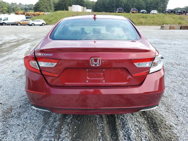 1HGCV1F59MA013922 - 2021 HONDA ACCORD EXL RED photo 6