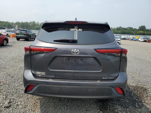 5TDHZRBH3LS036525 - 2020 TOYOTA HIGHLANDER XLE GRAY photo 6