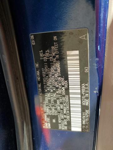 5TBET34136S528860 - 2006 TOYOTA TUNDRA DOUBLE CAB SR5 BLUE photo 12