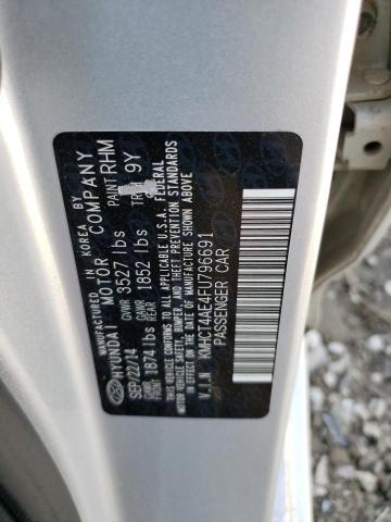 KMHCT4AE4FU796691 - 2015 HYUNDAI ACCENT GLS 银色 照片 13