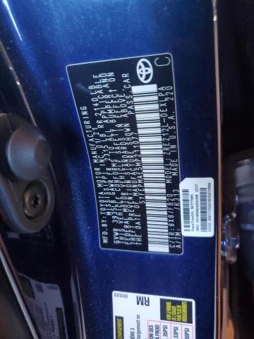 5YFEPMAE5MP211077 - 2021 TOYOTA COROLLA LE 蓝色 照片 12