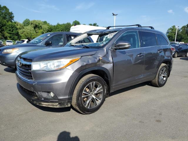 5TDJKRFH2GS280737 - 2016 TOYOTA HIGHLANDER XLE GRAY photo 1