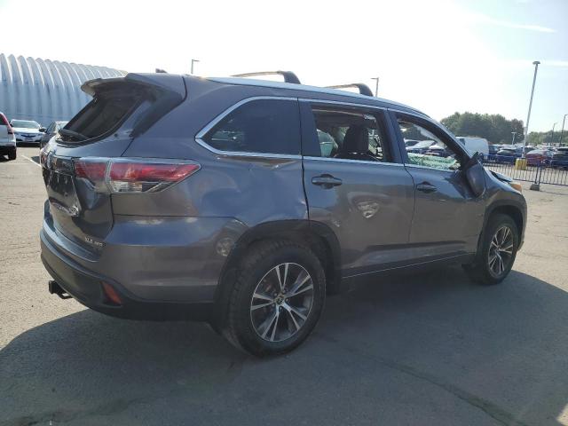 5TDJKRFH2GS280737 - 2016 TOYOTA HIGHLANDER XLE GRAY photo 3