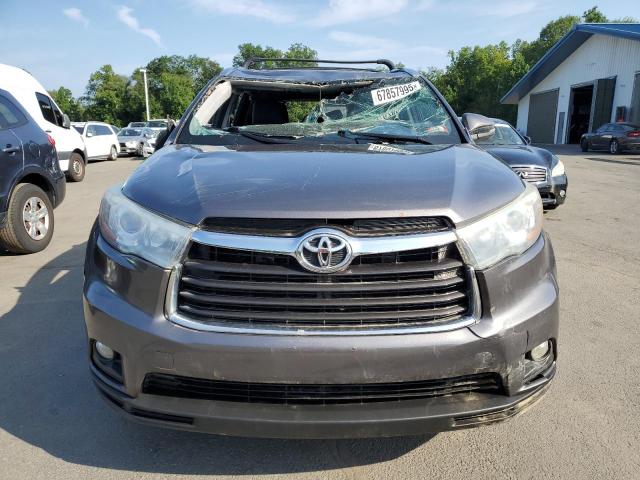 5TDJKRFH2GS280737 - 2016 TOYOTA HIGHLANDER XLE GRAY photo 5