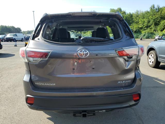 5TDJKRFH2GS280737 - 2016 TOYOTA HIGHLANDER XLE GRAY photo 6