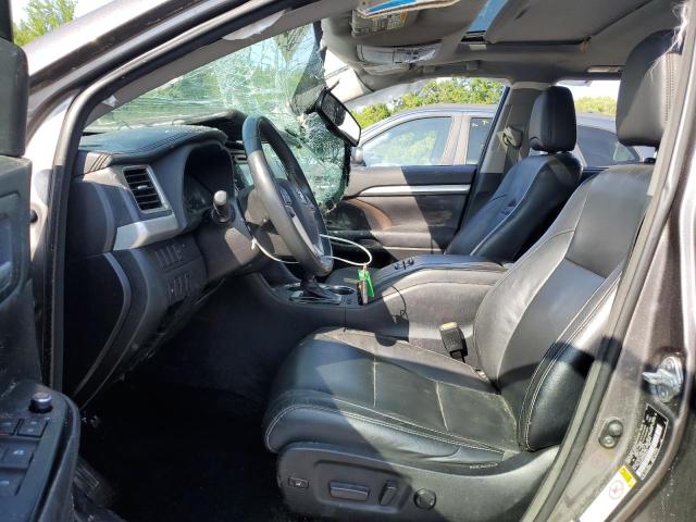 5TDJKRFH2GS280737 - 2016 TOYOTA HIGHLANDER XLE GRAY photo 7