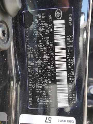 4T1G11BK4PU073192 - 2023 TOYOTA CAMRY SE NIGHT SHADE BLACK photo 13