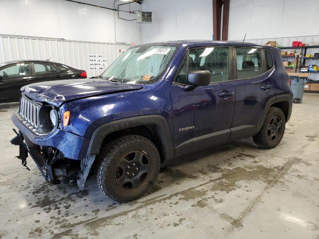 ZACCJBAT2GPD74483 - 2016 JEEP RENEGADE SPORT BLUE photo 1