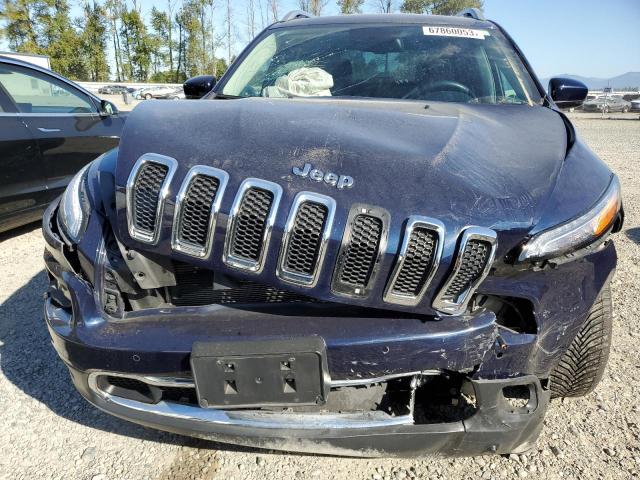 1C4PJMDS6EW259921 - 2014 JEEP CHEROKEE LIMITED BLUE photo 5