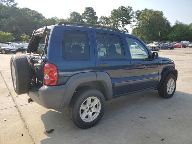 1J8GL48K14W137804 - 2004 JEEP LIBERTY SPORT BLUE photo 3