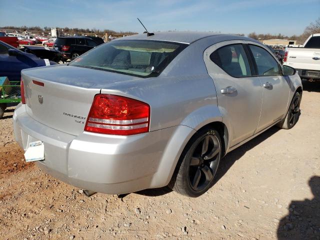 1B3CC4FB9AN125394 - 2010 DODGE AVENGER SXT SILVER photo 4