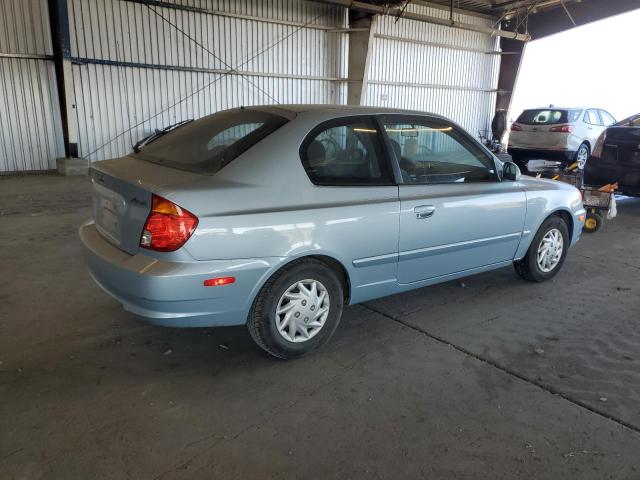 KMHCG35C85U321440 - 2005 HYUNDAI ACCENT GS BLUE photo 3