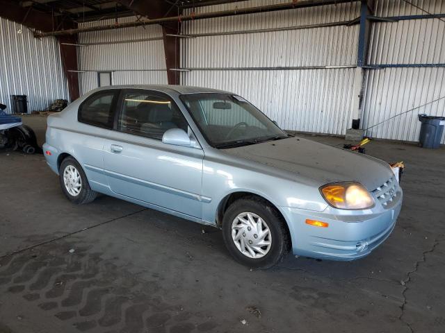 KMHCG35C85U321440 - 2005 HYUNDAI ACCENT GS BLUE photo 4