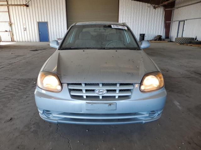 KMHCG35C85U321440 - 2005 HYUNDAI ACCENT GS BLUE photo 5