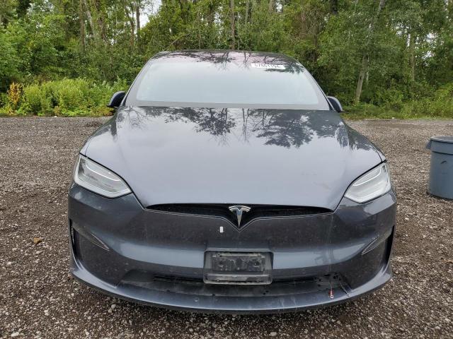 7SAXCBE50PF374581 - 2023 TESLA MODEL X GRAY photo 5