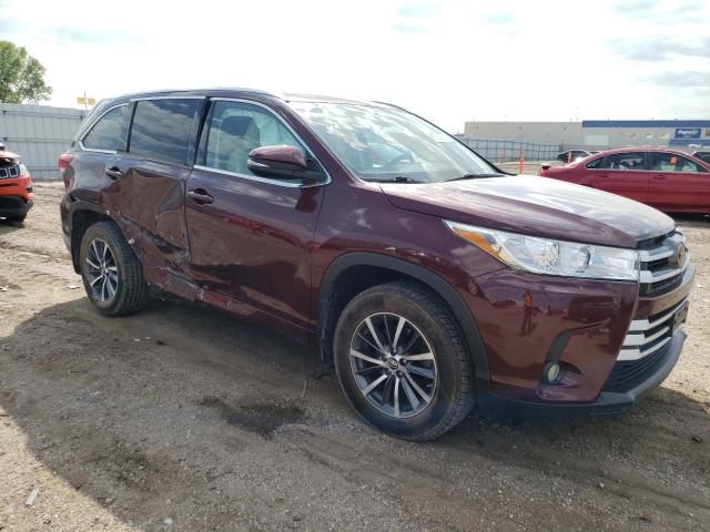 5TDJZRFH6HS483711 - 2017 TOYOTA HIGHLANDER SE BURGUNDY photo 4