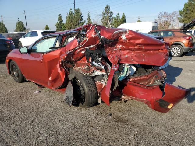 19XFC2F61KE214272 - 2019 HONDA CIVIC LX MAROON photo 2