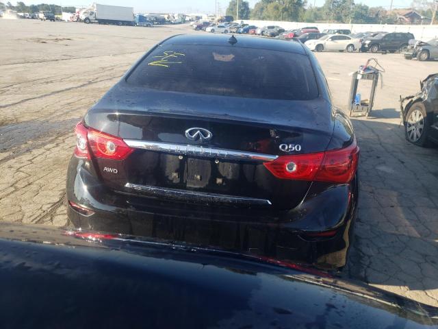 JN1BV7AR8FM422456 - 2015 INFINITI Q50 BASE BLACK photo 6